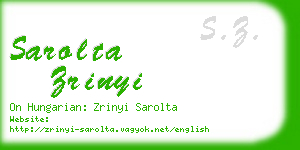sarolta zrinyi business card